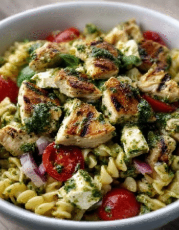 Pesto Chicken Pasta Salad
