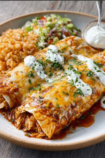 Rotisserie Chicken Enchiladas