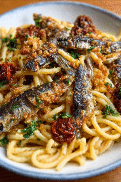 Sardine Pasta (Sicilian Style)