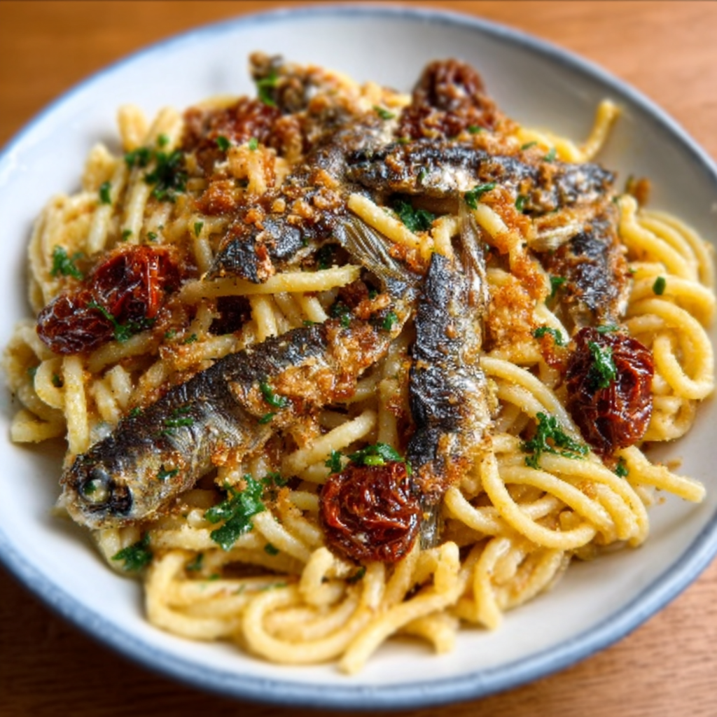 Sardine Pasta (Sicilian Style)