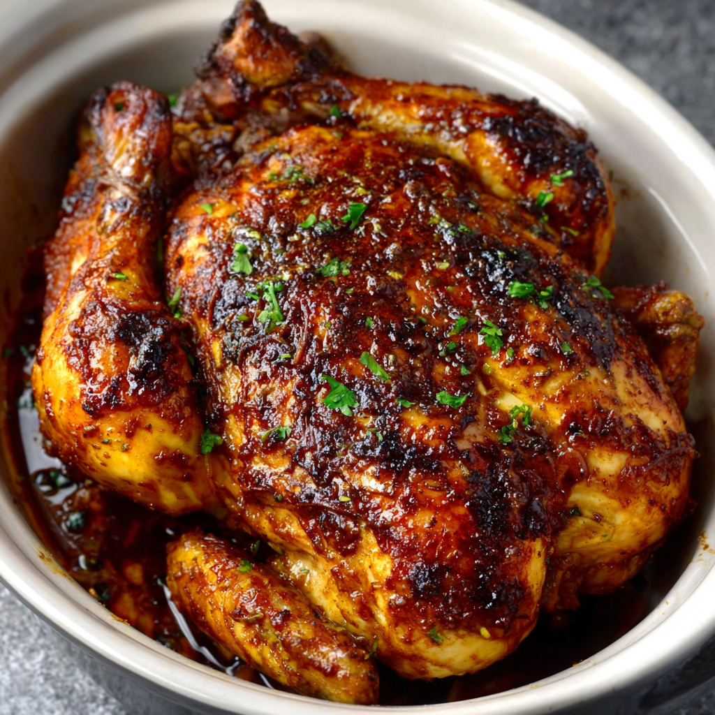 Slow Cooker Rotisserie Chicken