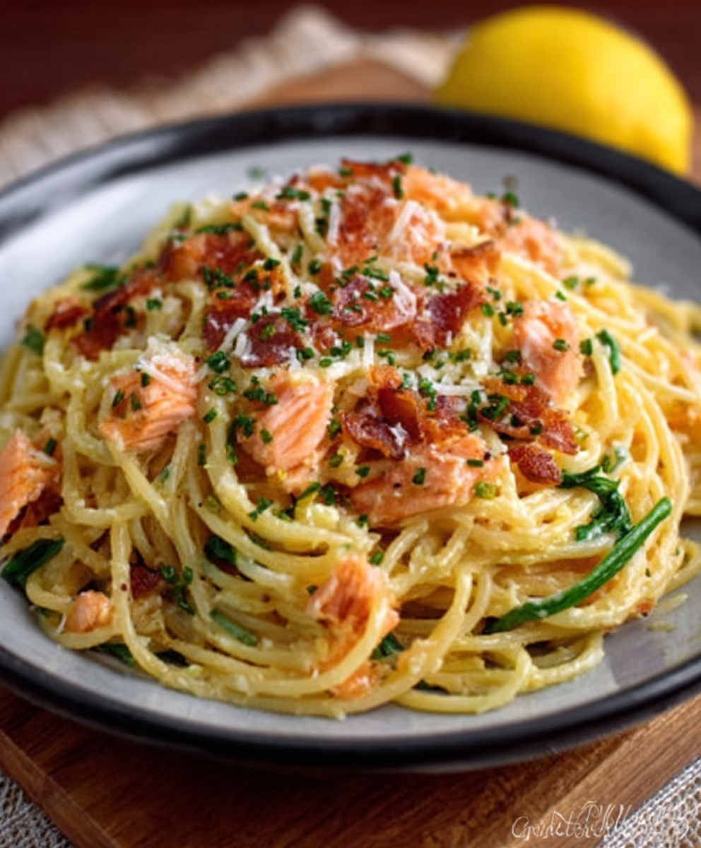 Smoked Salmon Carbonara