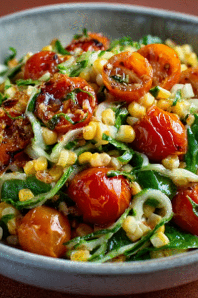 Sun Gold Tomato & Corn Green Salad