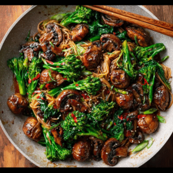 Teriyaki-Style Functional Mushroom Stir-Fry for Flavorful Health!