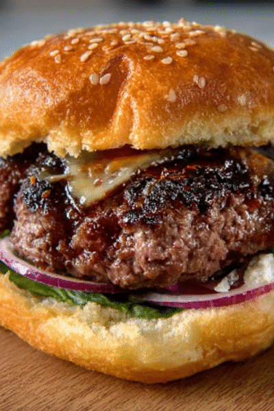 Triple-Seared Whiskey Burger