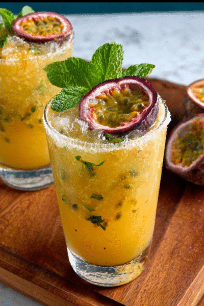 Tropical Passion‑Fruit Frozen Mocktails