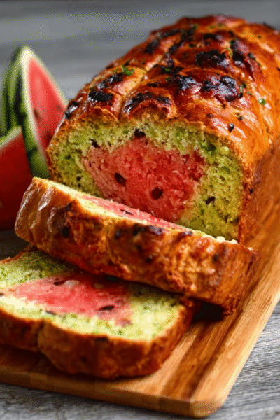 Watermelon Bread Snack Loaves