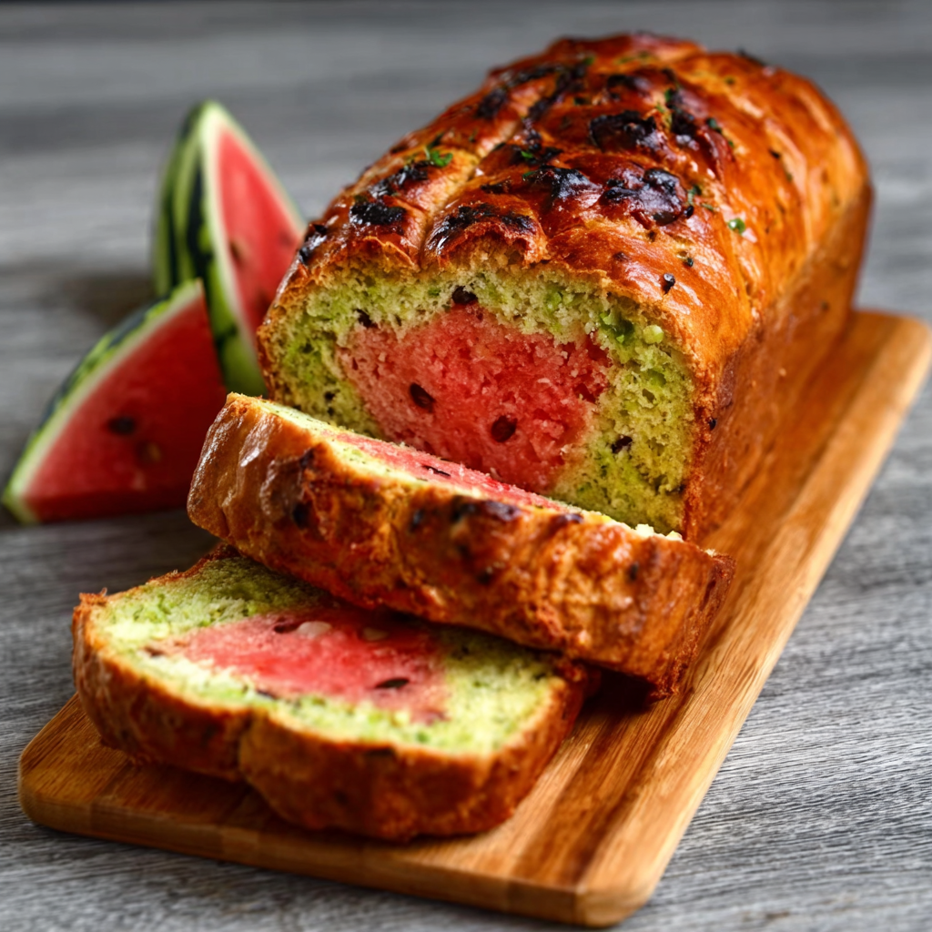 Watermelon Bread Snack Loaves