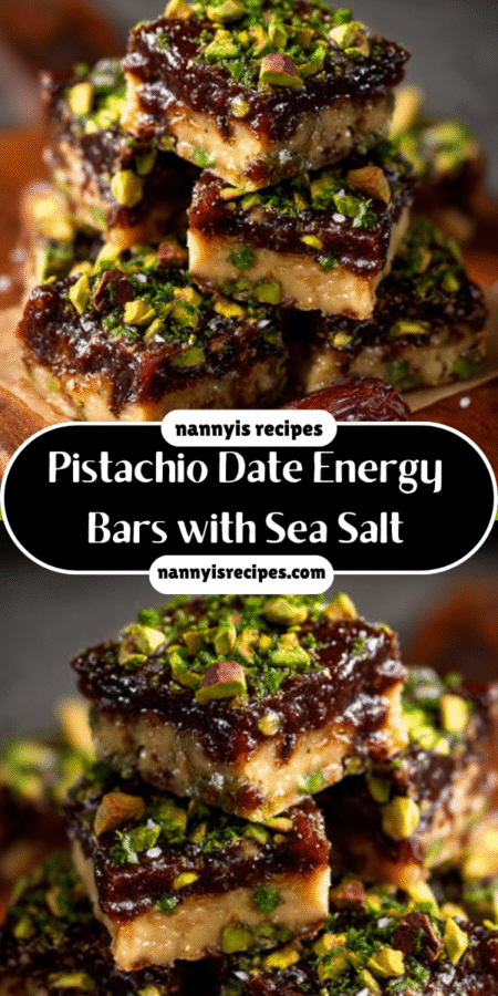 Pistachio Date Energy Bars with Sea Salt: Easy Recipe! 6 Pistachio Date Energy Bars