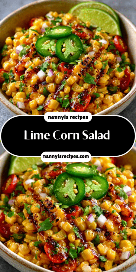 lime-charred corn salad