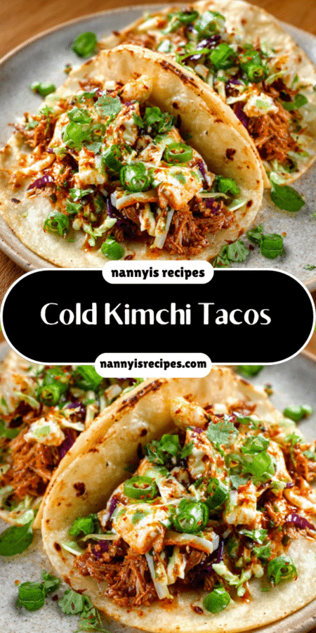 kimchi‑slaw tacos