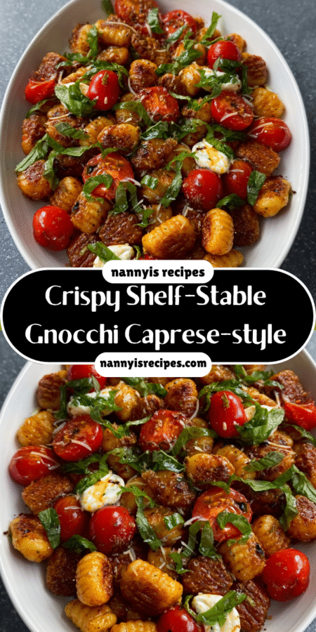 Crispy Shelf-Stable Gnocchi Caprese-style: A Perfect Meal! 4 13