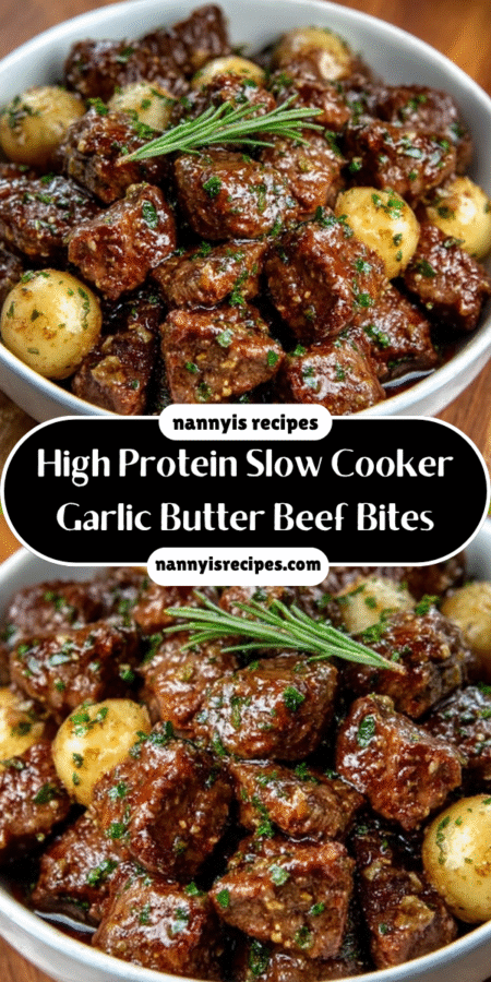 High Protein Slow Cooker Garlic Butter Beef Bites that Delight! 7 2