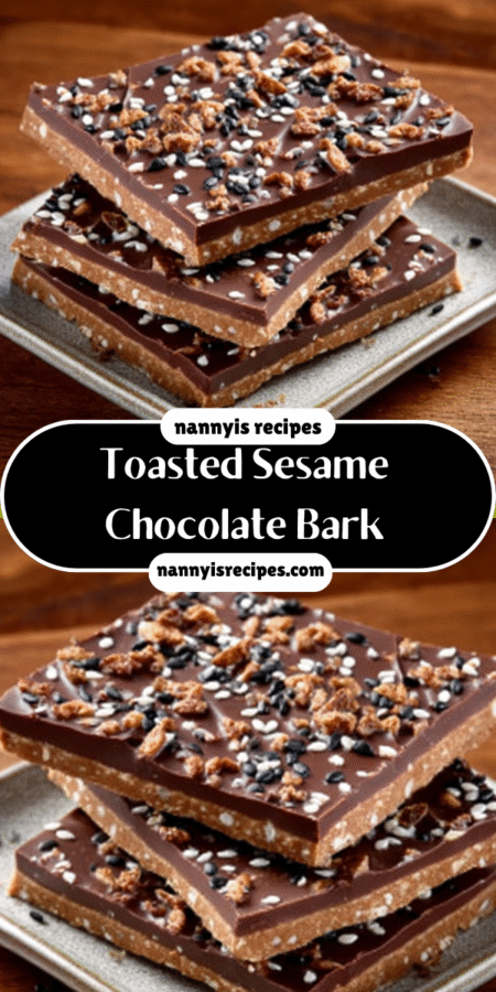 Toasted Sesame Chocolate Bark: Indulge in This Easy Delight! 4 20 4