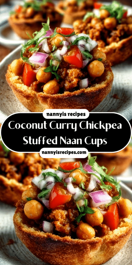 #1 Coconut Curry Chickpea Stuffed Naan Cups Delight You! 6 Coconut Curry Chickpea Stuffed Naan Cups