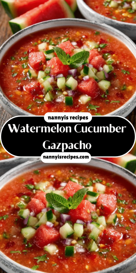 Watermelon Cucumber Gazpacho: Refresh Your Summer Meals 4 21 4