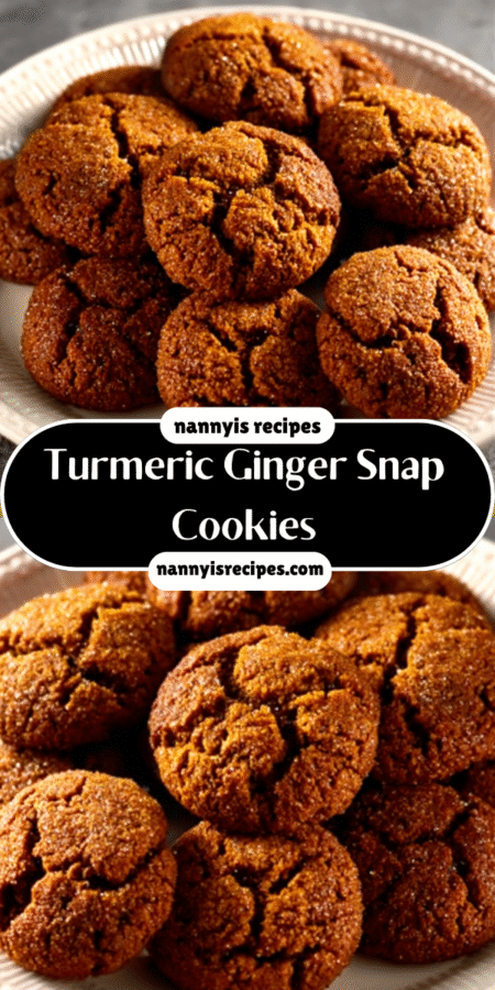 #1 Turmeric Ginger Snap Cookies: Delight in Every Bite! 6 Turmeric Ginger Snap Cookies
