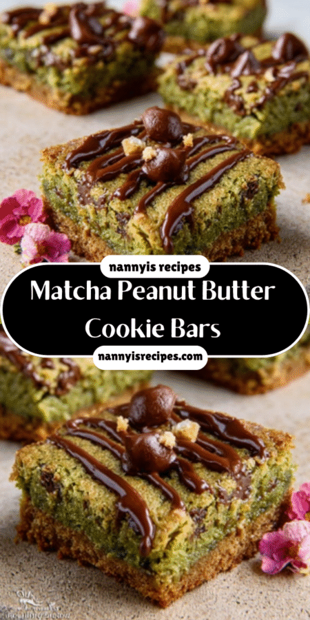 #1 Matcha Peanut Butter Cookie Bars that Delight Every Bite 6 Matcha Peanut Butter Cookie Bars