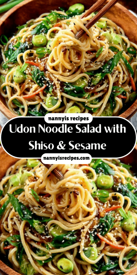 #1 Delicious Udon Noodle Salad with Shiso & Sesame is a Delight! 6 Udon Noodle Salad with Shiso & Sesame