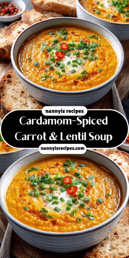#1 Cardamom-Spiced Carrot & Lentil Soup: A Flavorful Delight 6 Spiced Carrot