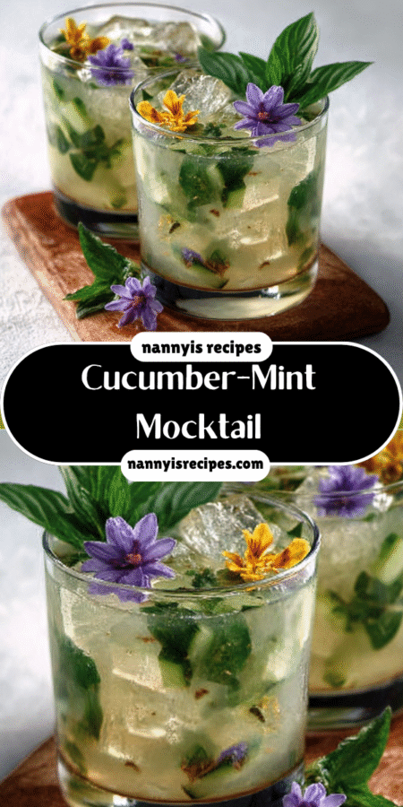 cucumber-mint mocktail