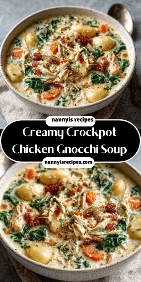 Creamy Crockpot Chicken Gnocchi Soup for Comforting Bytes! 7 3