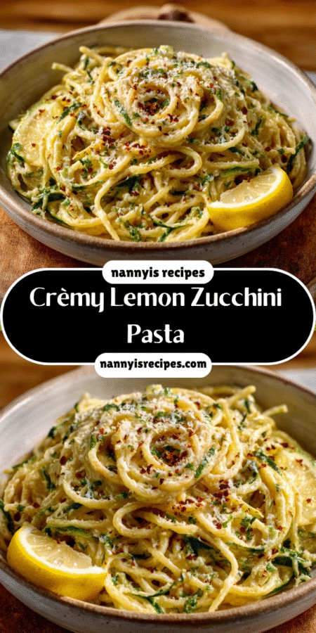 Crèmy Lemon Zucchini Pasta: A Delightful Summer Dish! 7 Zucchini Pasta