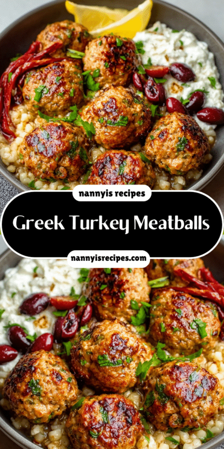 Greek Turkey Meatballs