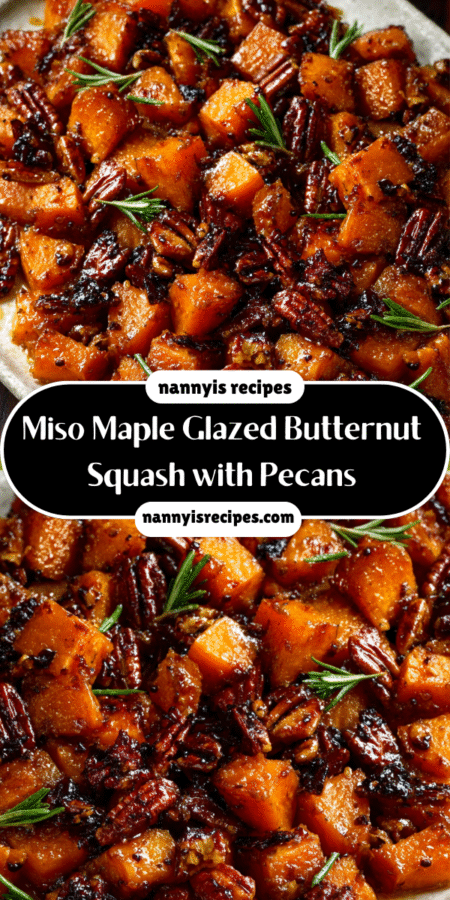 Miso Maple Glazed Butternut Squash with Pecans delights! 6 Miso Maple Glazed Butternut Squash with Pecans