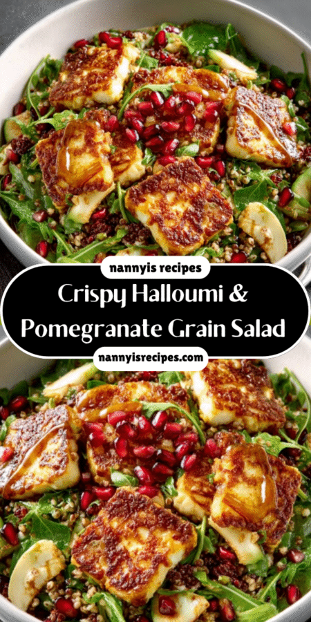 #1 Delicious Crispy Halloumi & Pomegranate Grain Salad you'll love! 6 Crispy Halloumi & Pomegranate Grain Salad