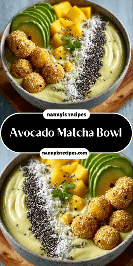 Avocado matcha smoothie
