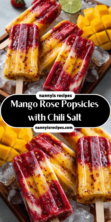 #1 Delicious Mango Rose Popsicles with Chili Salt that Wow Your Tastebuds! 6 Mango Rose Popsicles with Chili Salt