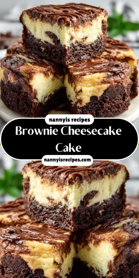 Brownie Cheesecake Cake