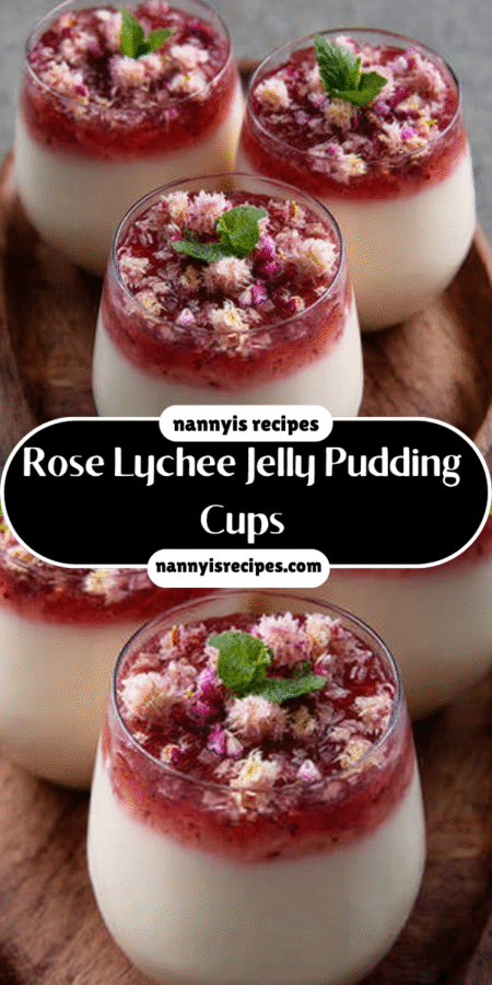 #1 Super Rose Lychee Jelly Pudding Cups: A Refreshing Delight! 6 Jelly Pudding
