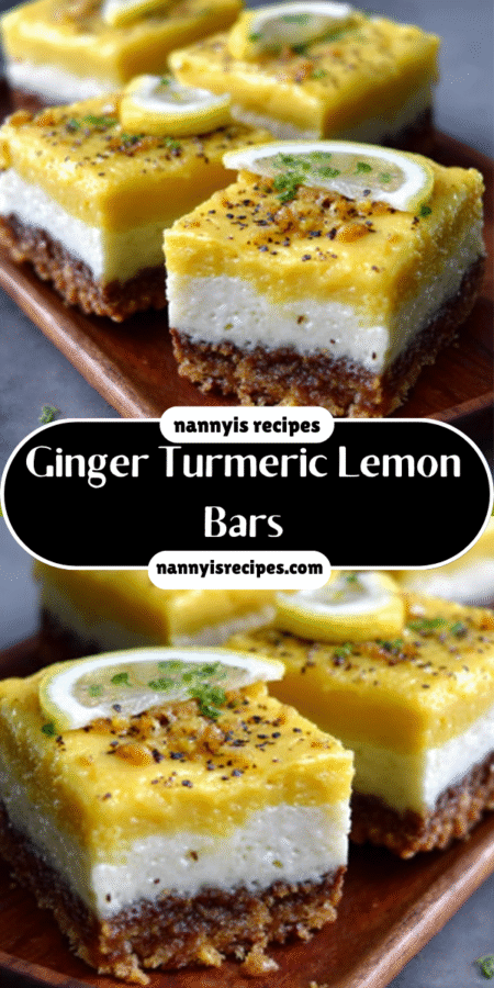 Ginger Turmeric Lemon Bars: A Refreshing Delight Awaits 6 6 7