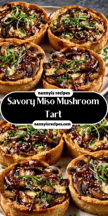 Savory Miso Mushroom Tart: A Deliciously Rich Delight 6 7 7