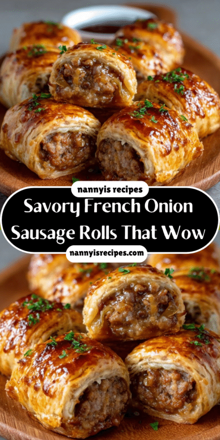 Savory French Onion Sausage Rolls That Wow Everyone! 4 9