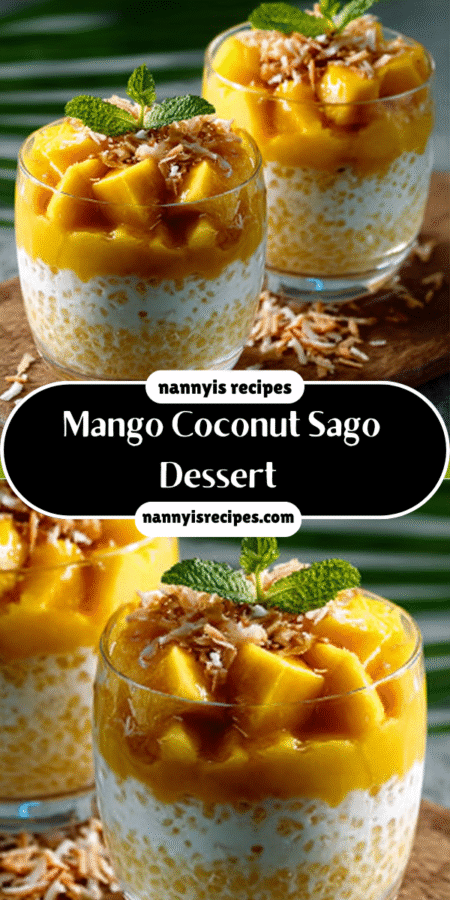 #1 Mango Coconut Sago Dessert: Refreshing Delight Awaits! 6 Mango Coconut Sago Dessert