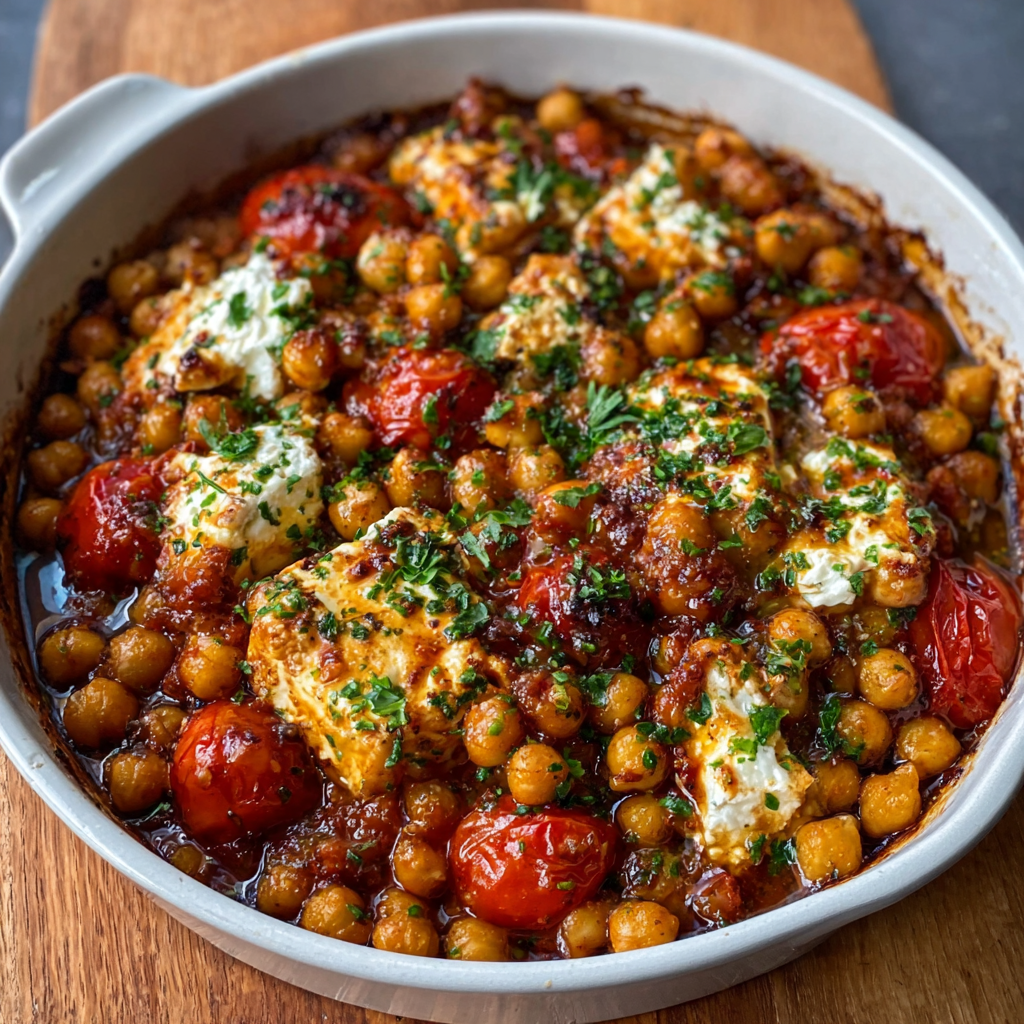 Baked Feta Chickpeas