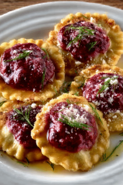 Beet & Goat Cheese Ravioli