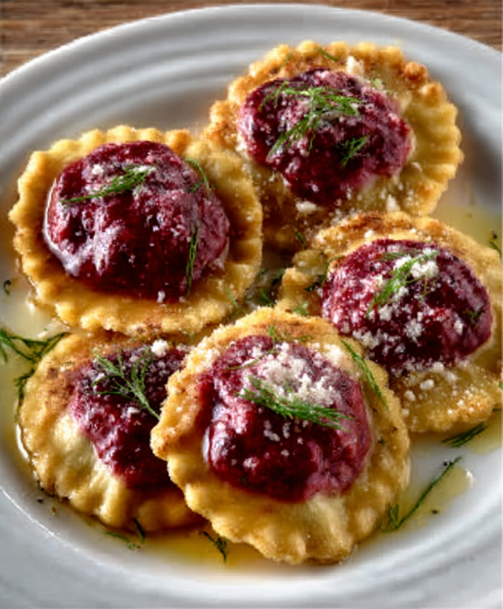 Beet & Goat Cheese Ravioli
