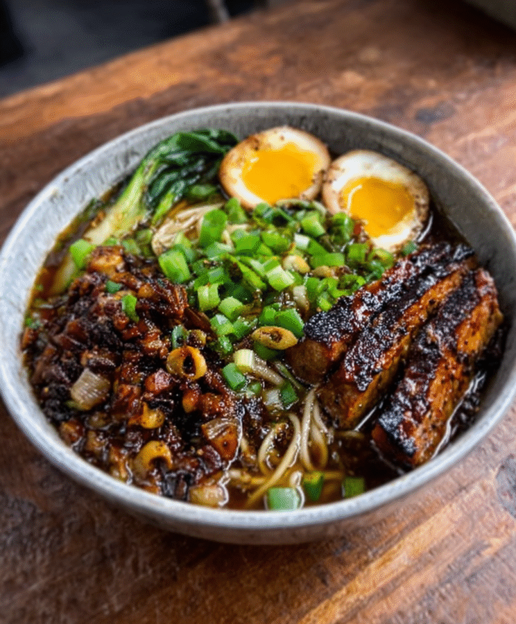 Black Garlic & Miso Ramen Broth Bowls