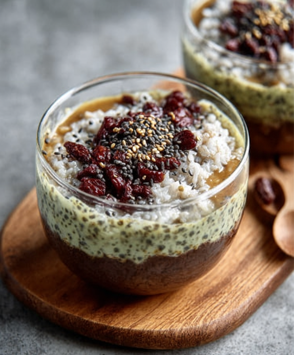 Black Sesame & Coconut Milk Rice Pudding
