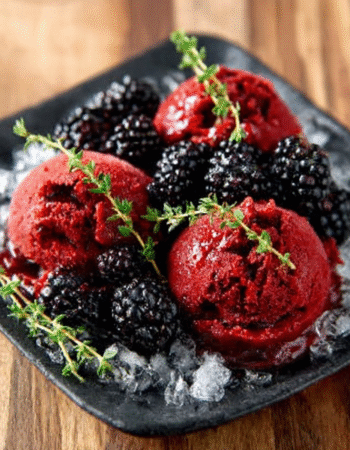 Blackberry Thyme Sorbet