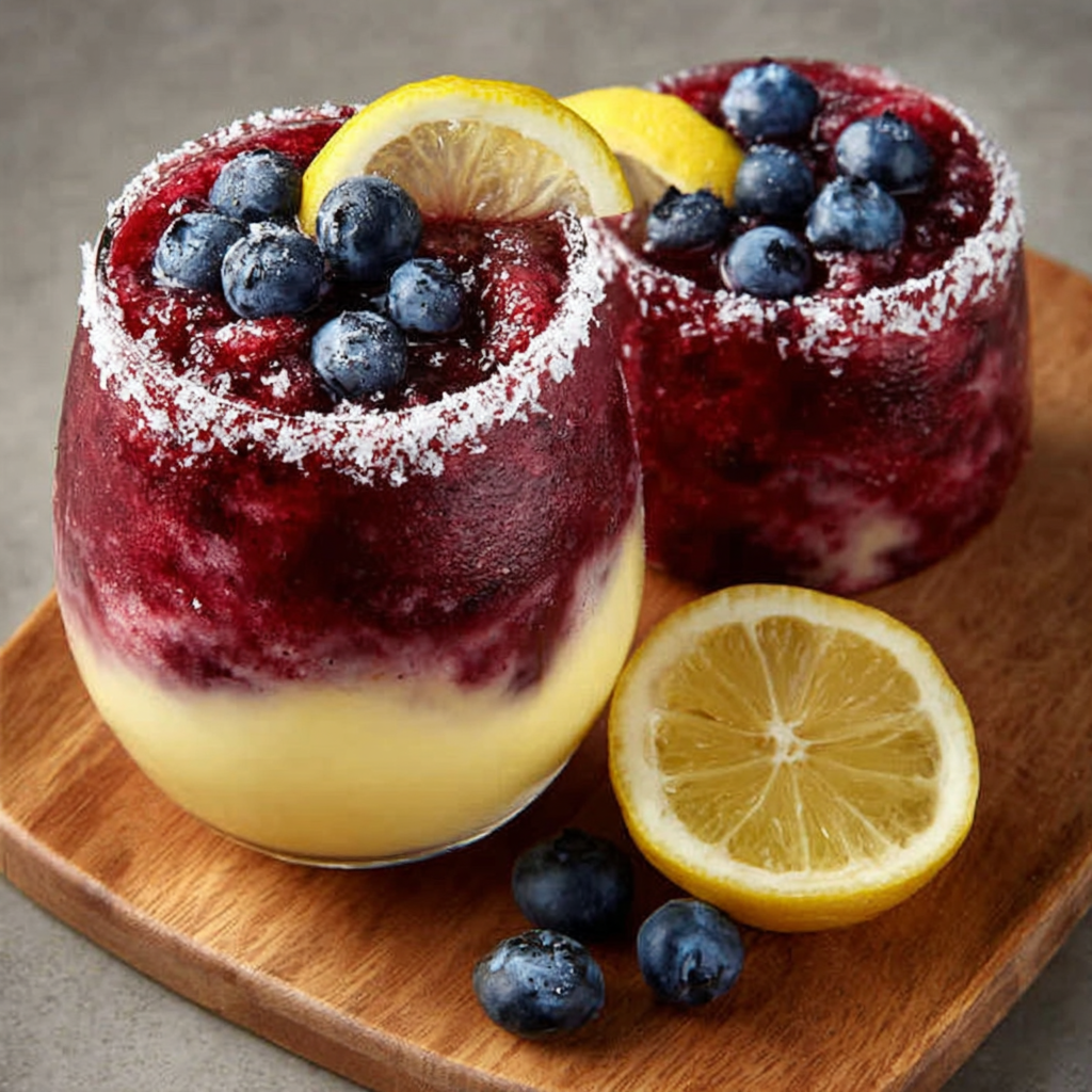 Blueberry Lemon Drop Slushies