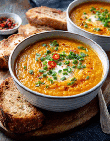 Cardamom-Spiced Carrot & Lentil Soup
