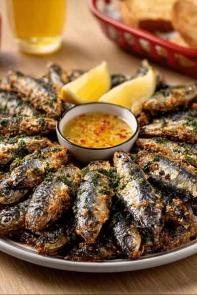 Chermoula‑Coated Sardines