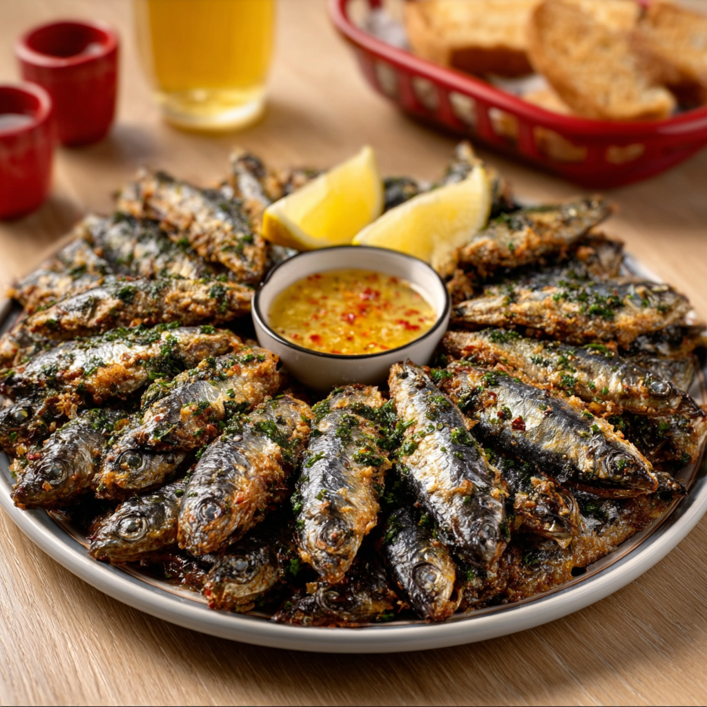Chermoula‑Coated Sardines