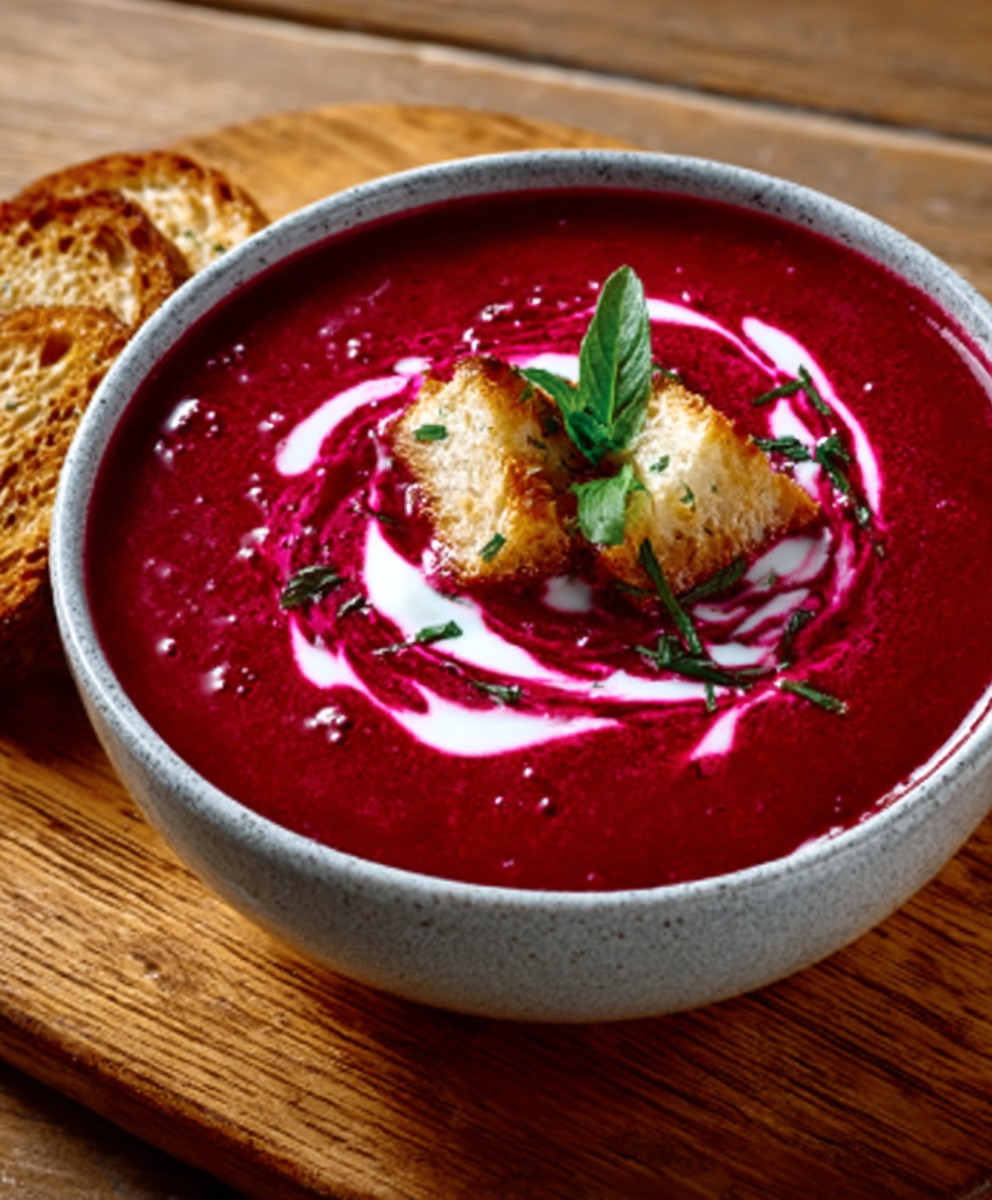 Chilled Beet and Yogurt Soup