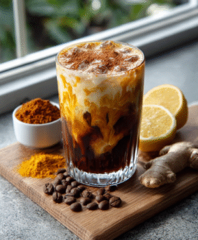 Ginger Turmeric Cold-Brew Latte